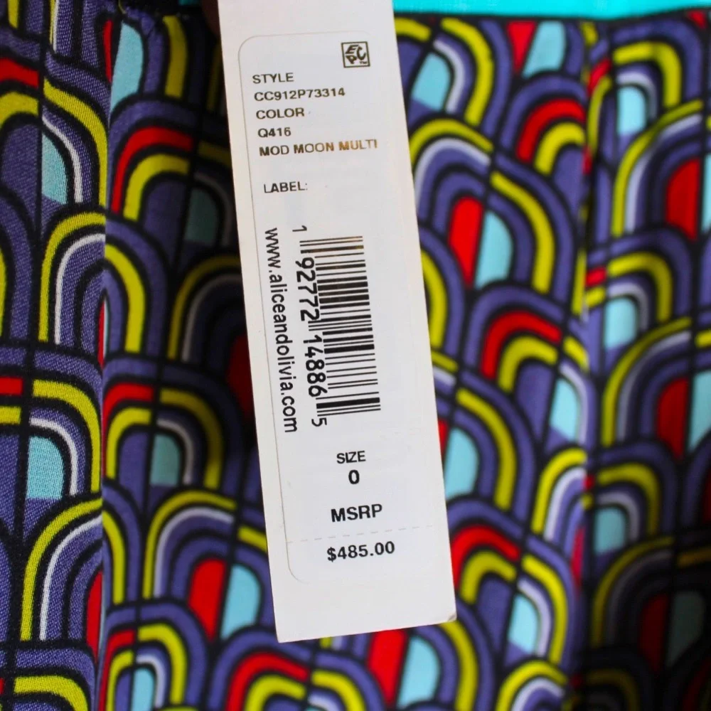 alice+olivia Maura Tiered Handkerchief Skirt